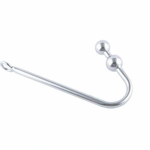 Anal Two Balls Pleasurable 4417 Stainless Steel Hook 0312